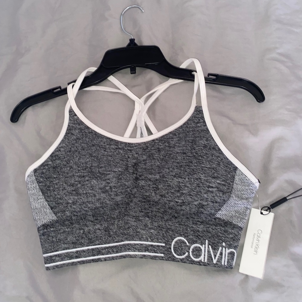 Gray Calvin Klein Spirts bra